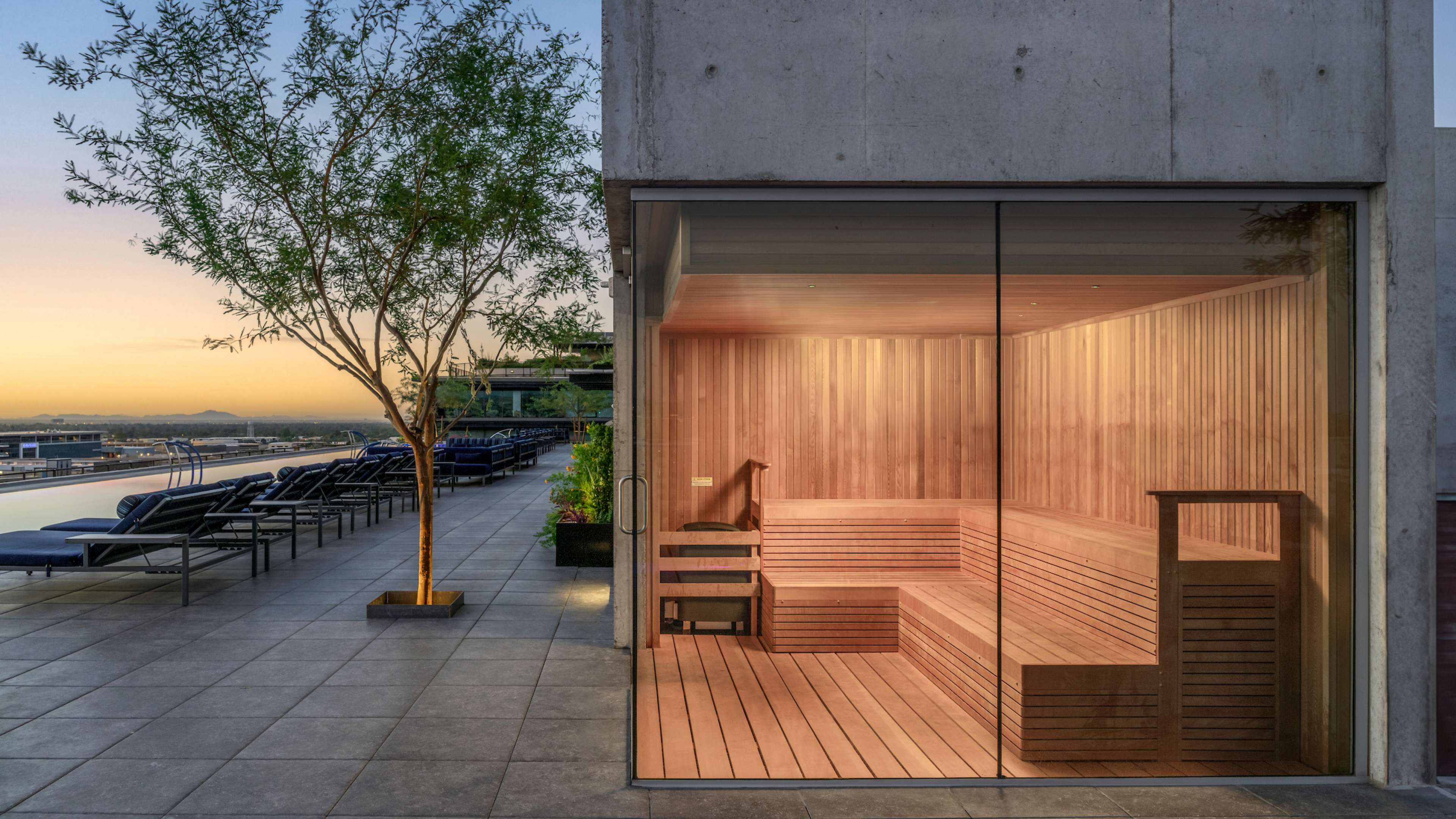 Optima Kierland Rooftop Sauna