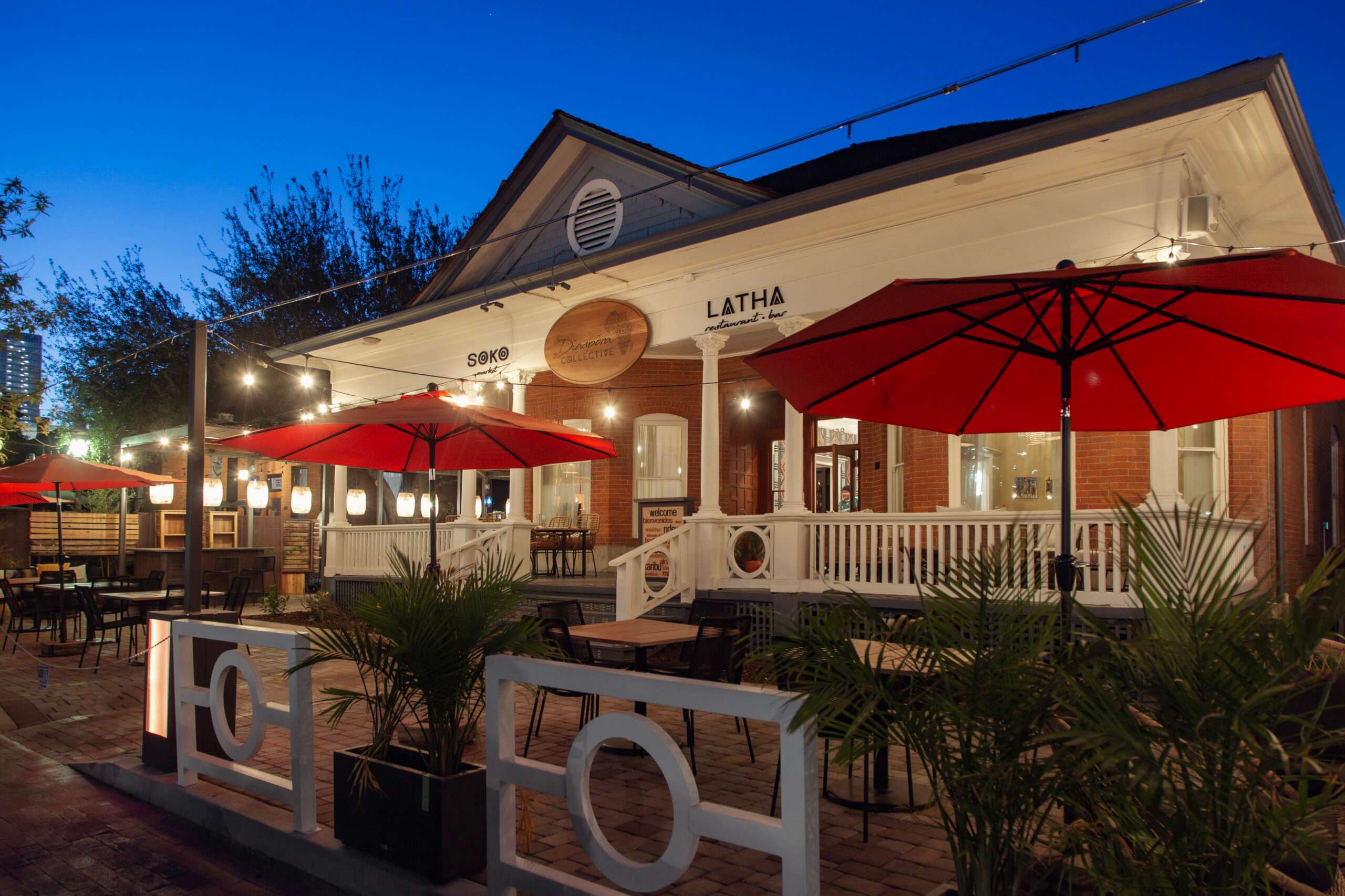Latha Restaurant & Bar in the historic Heritage Square of Phoenix, AZ with a restaurant, bar, and boutique market.